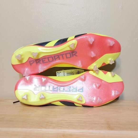 Adidas Predator 24 Pro FG Mens Soccer Cleats Yellow Black IG7776 Men's Size 9.5 - Picture 6 of 7